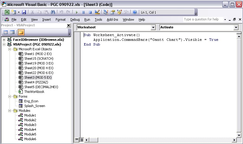 Visual Basic Editor